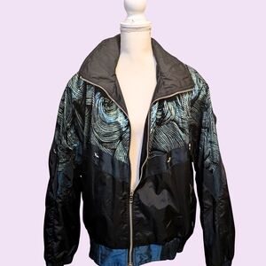 Vintage Black and Blue Ski Jacket